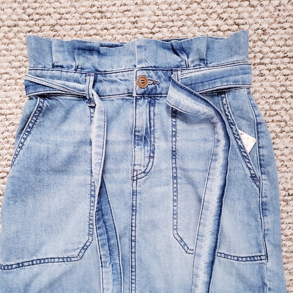Free People Tie-Waist Denim Skirt - Picture 3 of 7